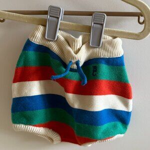 Bobo Choses Striped cotton knit shorts